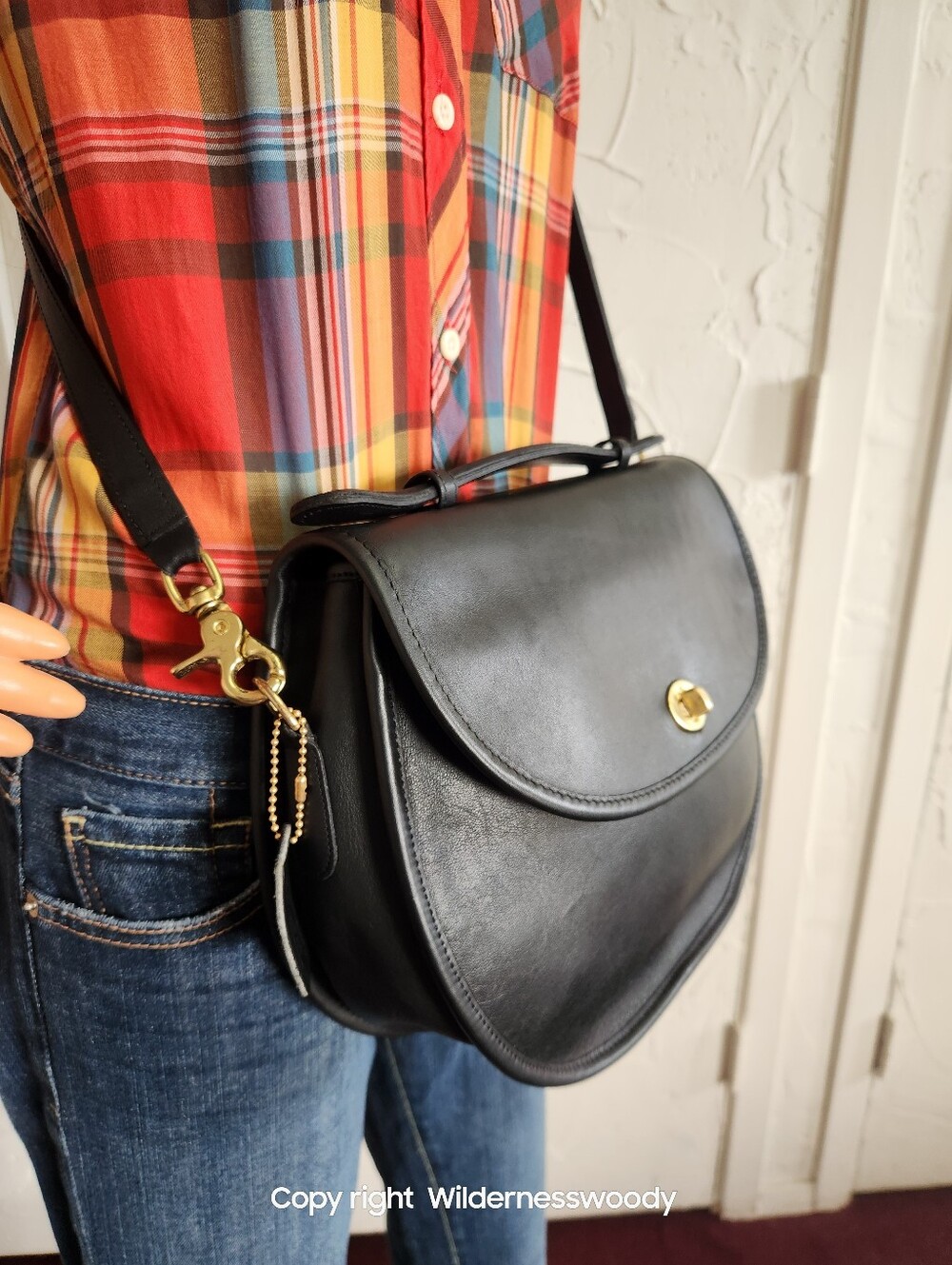 Coach Plaza Bag - The Bistro Bag, #9865 Black,  1980's To Early 1990's, Large